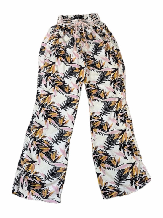 Rewash Pants - Rewash Brand Lounge Palazzo Pants Palm Leaf Print Rayon Elastic Waist Large